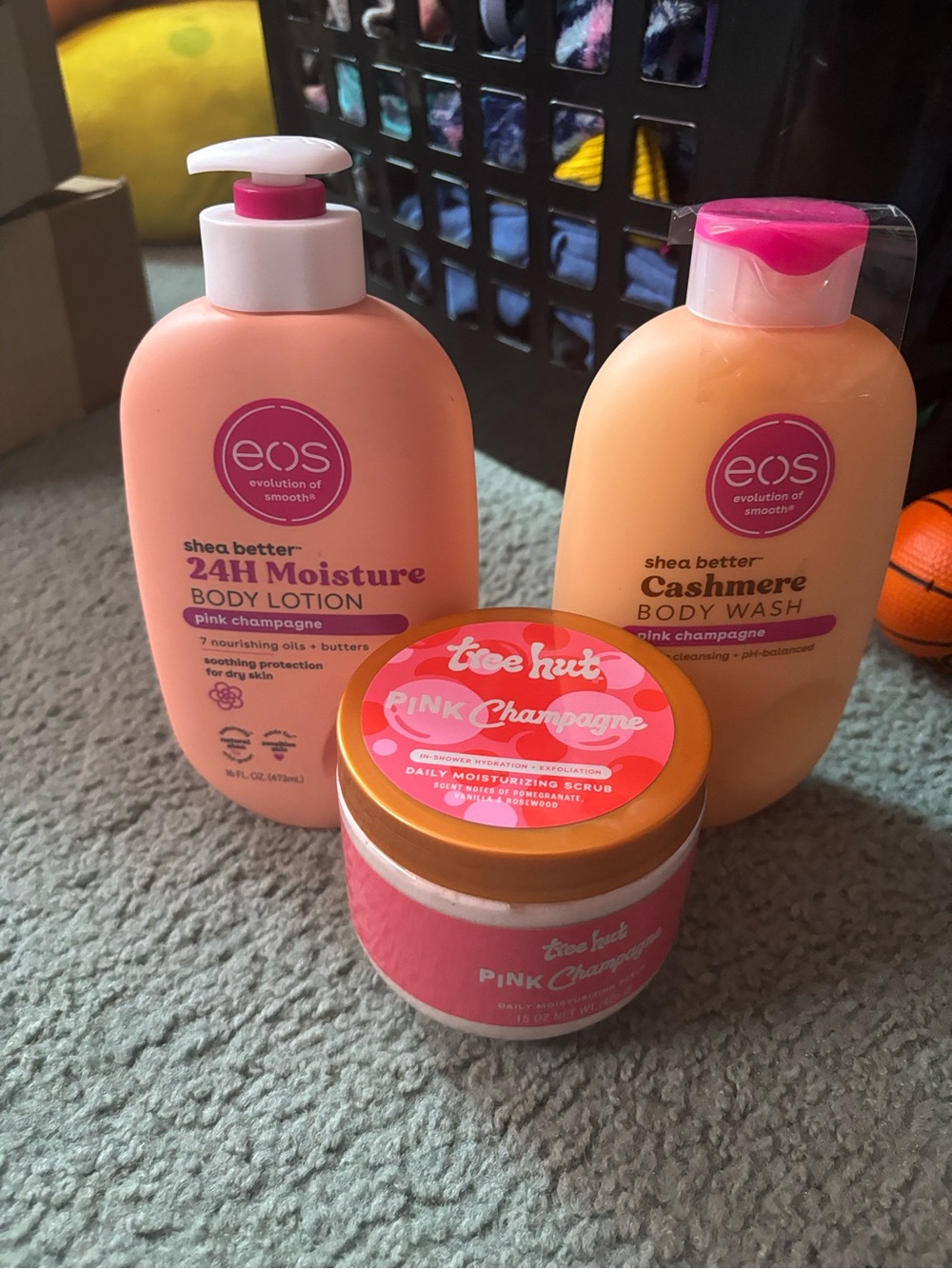 eos Pink Champagne Body Lotion & Wash Set